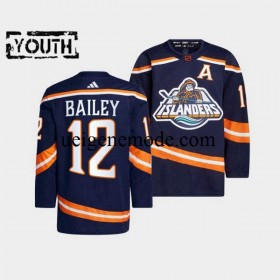 Kinder New York Islanders Eishockey Trikot Josh Bailey 12 Adidas 2022-2023 Reverse Retro Marine Authentic